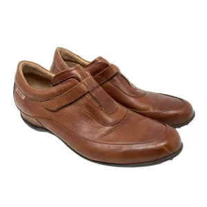 Pikolinos Women's Size 40 US 9.5 Leather Comfort Moc Toe Loafers Brown Slip On