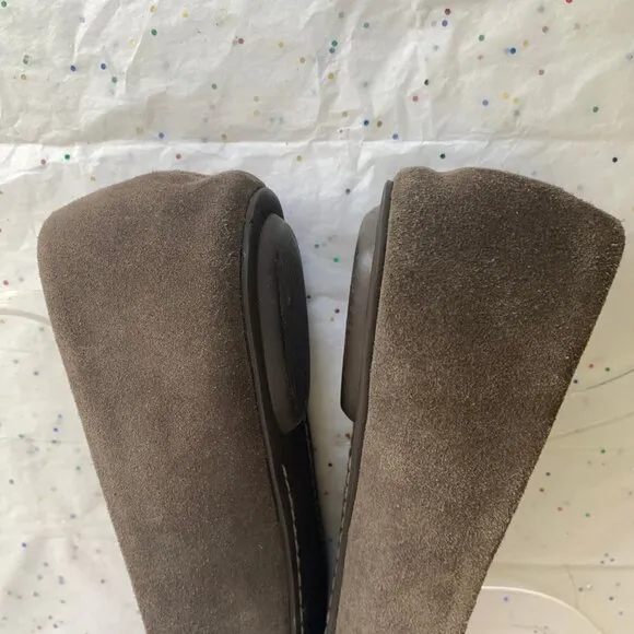 Pilcro and the Letterpress Brown Suede Beatle Bee Insect Ballet Flats - Size 9