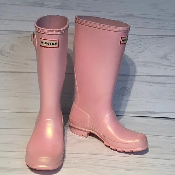 Pink Hunter boots - girls