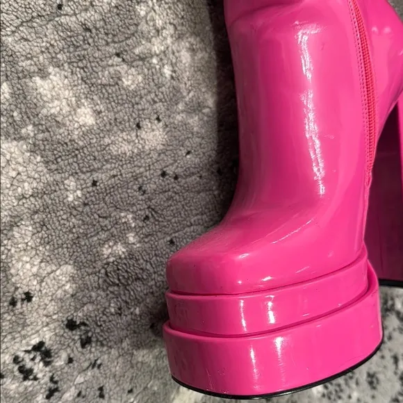 Pink Platform Boots
