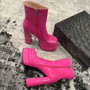 Pink Platform Boots