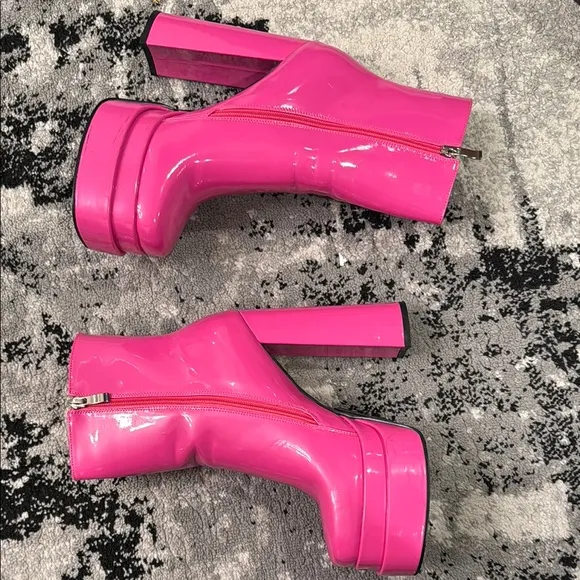 Pink Platform Boots