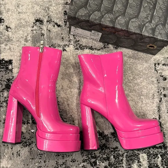 Pink Platform Boots