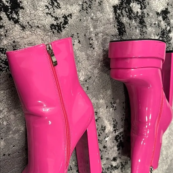 Pink Platform Boots