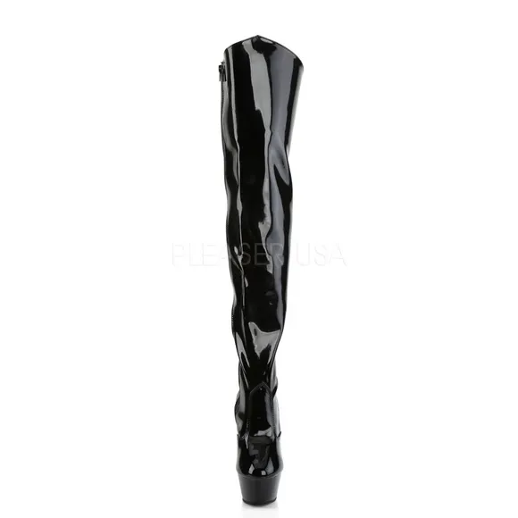 Platform Heel Dominatrix Thigh High Boots