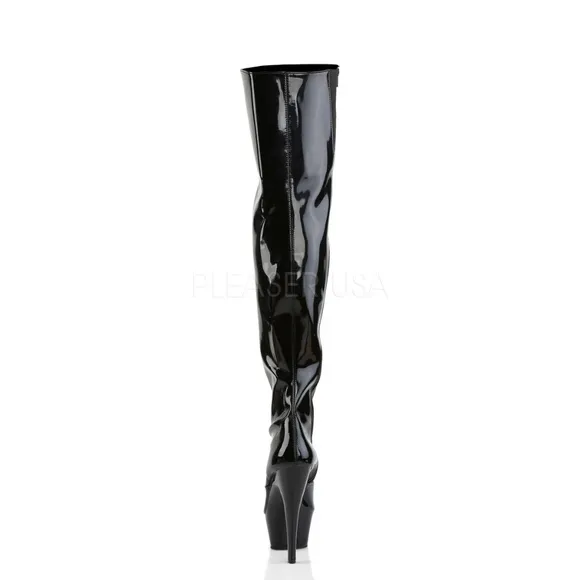 Platform Heel Dominatrix Thigh High Boots