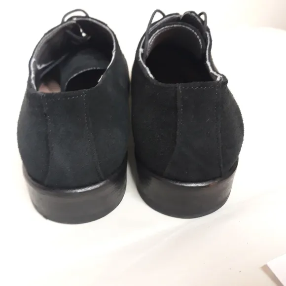 Pollini Men's  Black Suede Leather Derbies Size 10