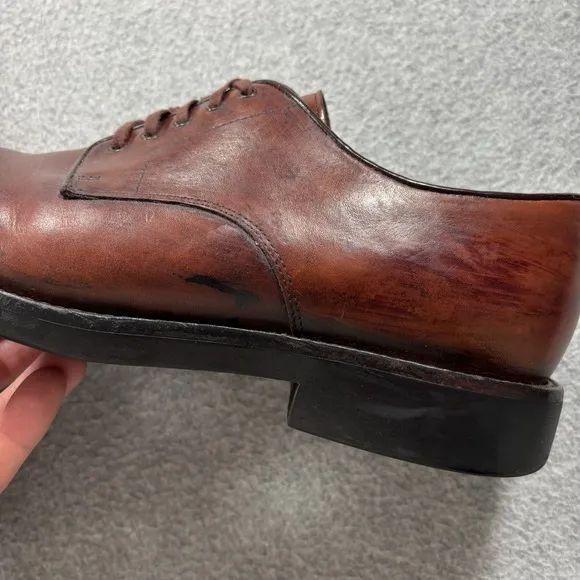 Polo Ralph Lauren Dress Shoes Men's Size 11 D Brown Leather Derby Shoes