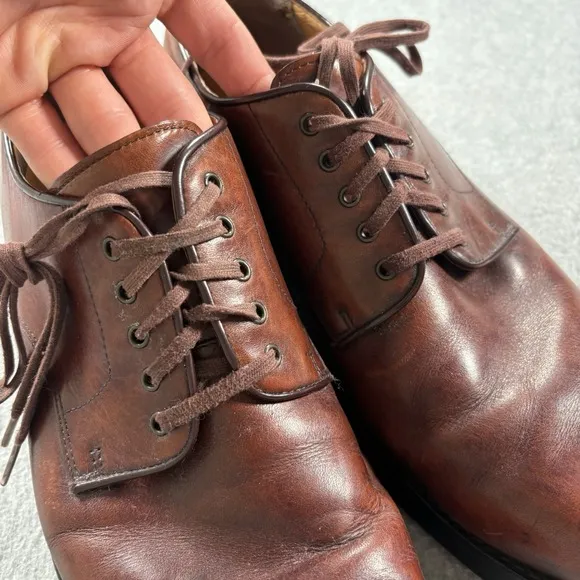 Polo Ralph Lauren Dress Shoes Men's Size 11 D Brown Leather Derby Shoes