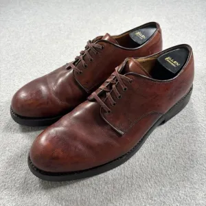 Polo Ralph Lauren Dress Shoes Men's Size 11 D Brown Leather Derby Shoes