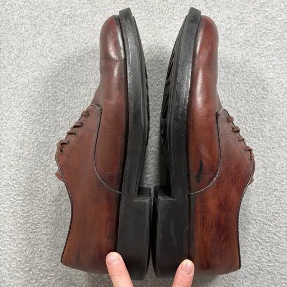 Polo Ralph Lauren Dress Shoes Men's Size 11 D Brown Leather Derby Shoes