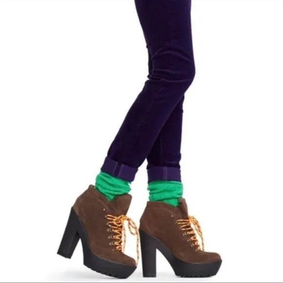 Polo Ralph Lauren Helene Suede Platform Ankle Boots