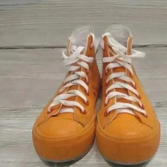 POPEYE'S CHICKEN CAJUN KICKS ORANGE SHOES WOMEN'S SZ 7 VERY RARE EXCELLENT PAIR