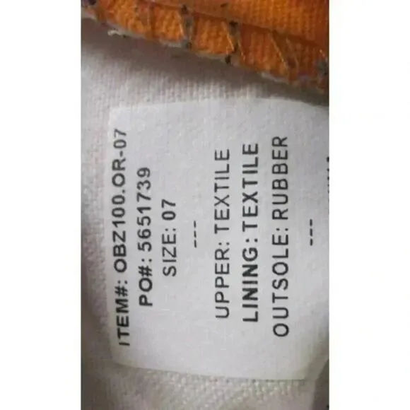 POPEYE'S CHICKEN CAJUN KICKS ORANGE SHOES WOMEN'S SZ 7 VERY RARE EXCELLENT PAIR