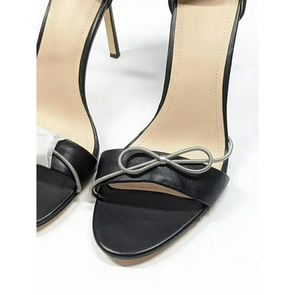 Pour La Victoire Women's Elanna Black Leather Heel Size 11 M (MSRP $225)
