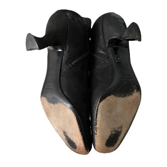 Prada Black Kitten Heel Boots Vintage Y2K 36