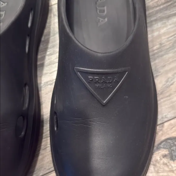 Prada Black Loafers Slip-On Shoes