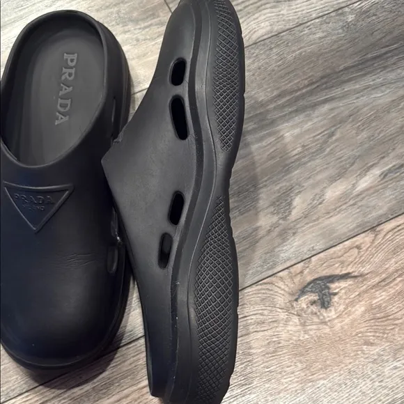 Prada Black Loafers Slip-On Shoes