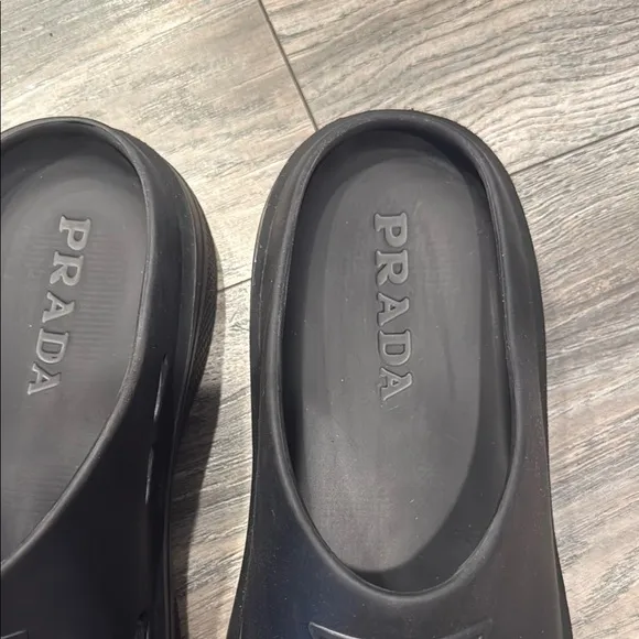 Prada Black Loafers Slip-On Shoes