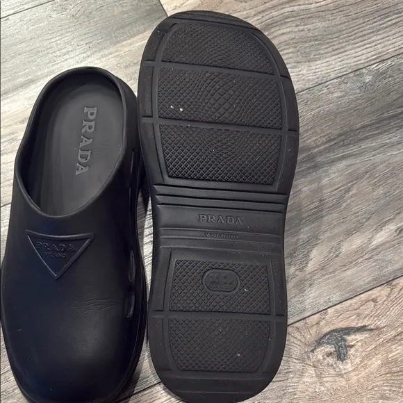 Prada Black Loafers Slip-On Shoes