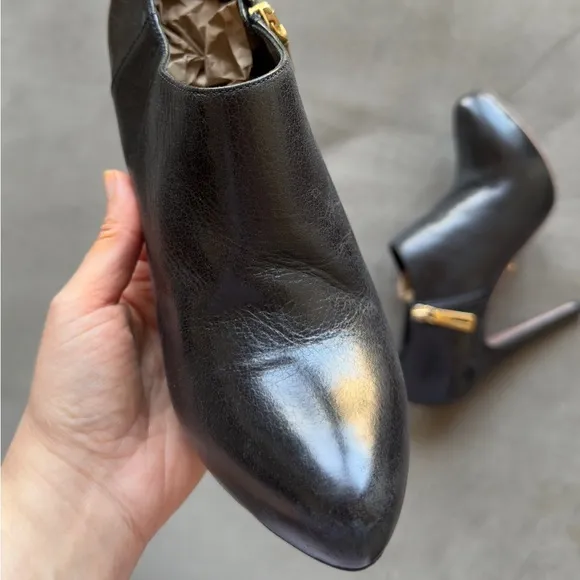 PRADA Calzature Donna Leather Heel Ankle Boot