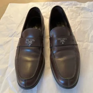 Prada Men's Brown Leather Loafers