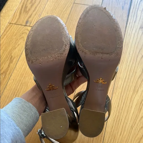 Prada Silver Women's Platform Sandals