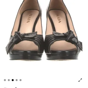 Prada Women's Black Peep-Toe Heels