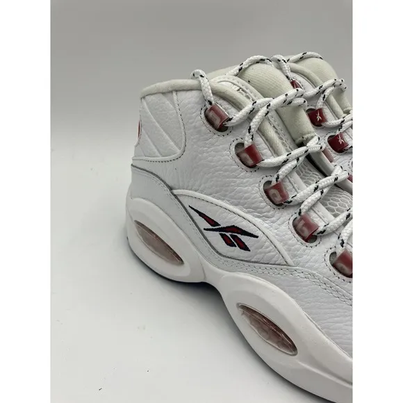 PRE-OWNED Reebok Question Mid Men's Basketball Shoes White US Size 7.5 FY1018