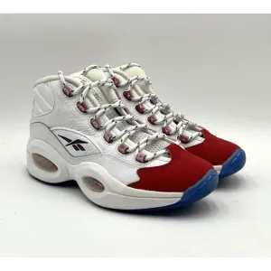 PRE-OWNED Reebok Question Mid Men's Basketball Shoes White US Size 7.5 FY1018