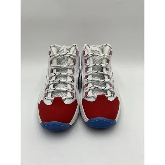 PRE-OWNED Reebok Question Mid Men's Basketball Shoes White US Size 7.5 FY1018