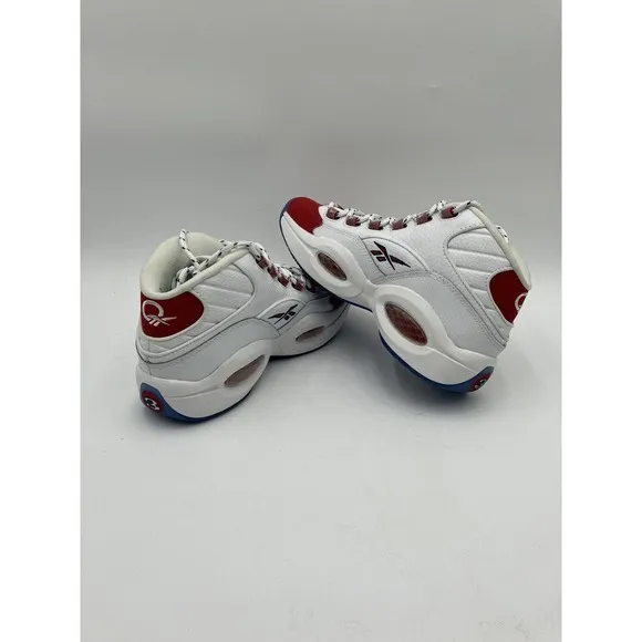 PRE-OWNED Reebok Question Mid Men's Basketball Shoes White US Size 7.5 FY1018