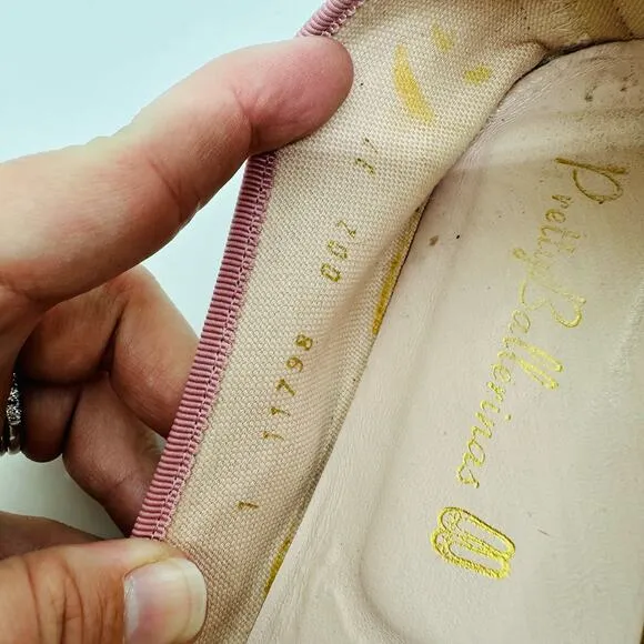 Pretty Ballerinas Patent Pink Leather Ballet Flats Size US 6