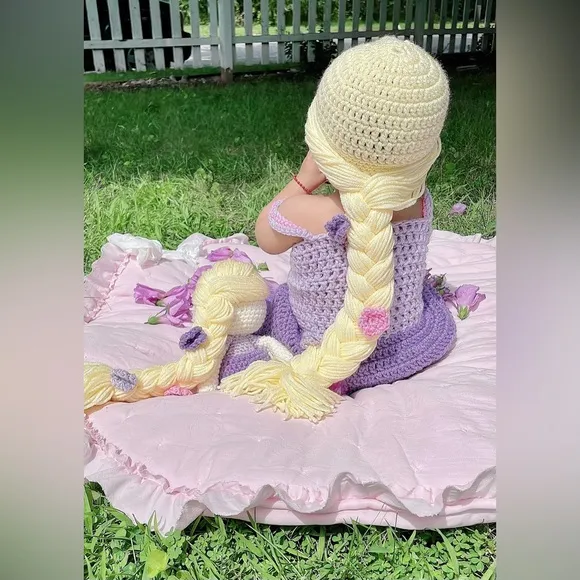 Princess Rapunzel Crochet baby outfit