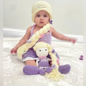 Princess Rapunzel Crochet baby outfit