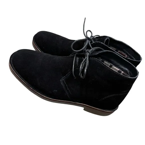 Propet Findley Chukka Boot Black  Suede Men’s 10 Wide(E)