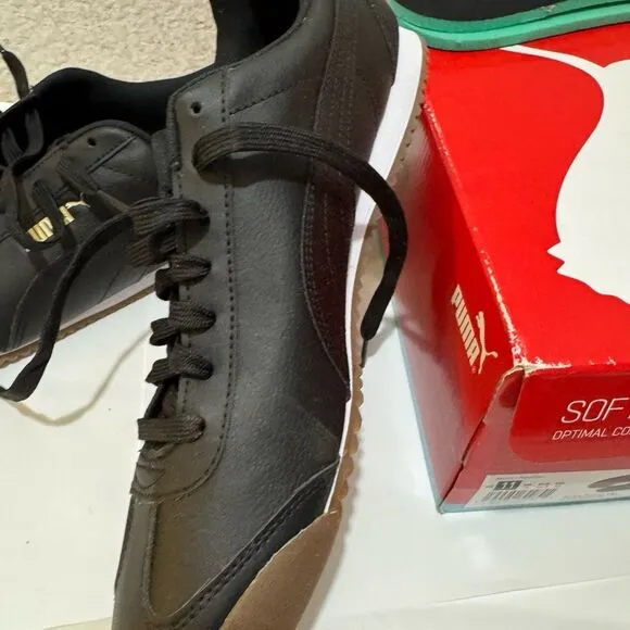 Puma Mens Turino FSL 372861-08 Black Casual Shoes Sneakers Size 11
