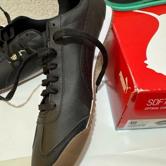 Puma Mens Turino FSL 372861-08 Black Casual Shoes Sneakers Size 11