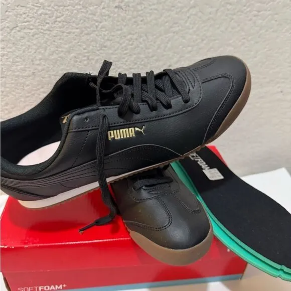Puma Mens Turino FSL 372861-08 Black Casual Shoes Sneakers Size 11