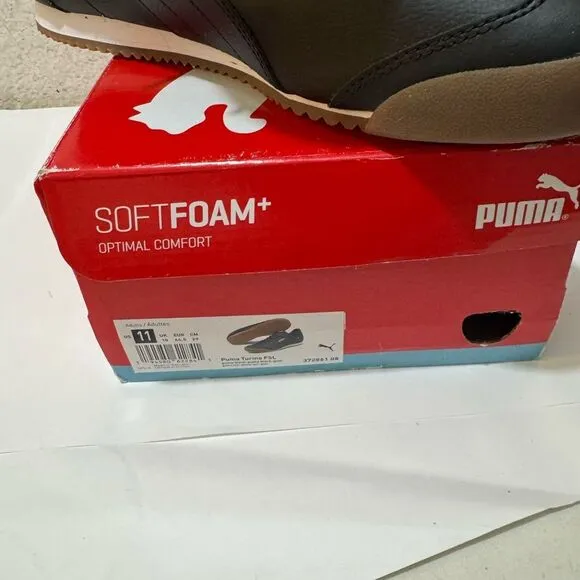 Puma Mens Turino FSL 372861-08 Black Casual Shoes Sneakers Size 11