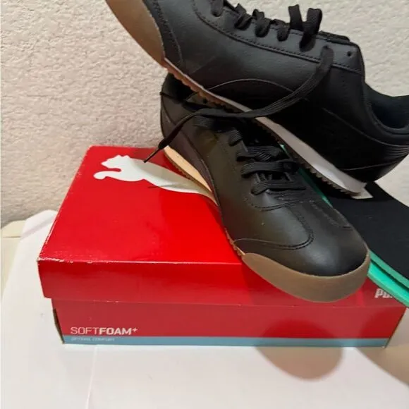 Puma Mens Turino FSL 372861-08 Black Casual Shoes Sneakers Size 11
