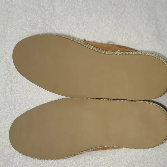 Rachel Comey Tan Suede Espadrille Platform Boots Size 8 UE 7.5 US Women's