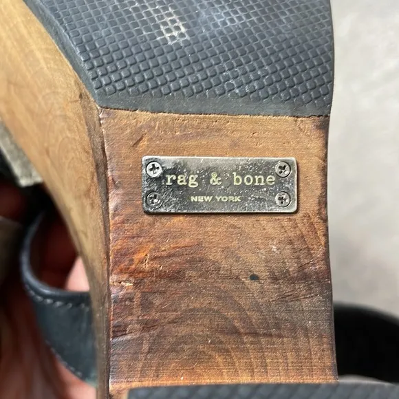 Rag &amp; Bone Addington Wooden Clog Sandals