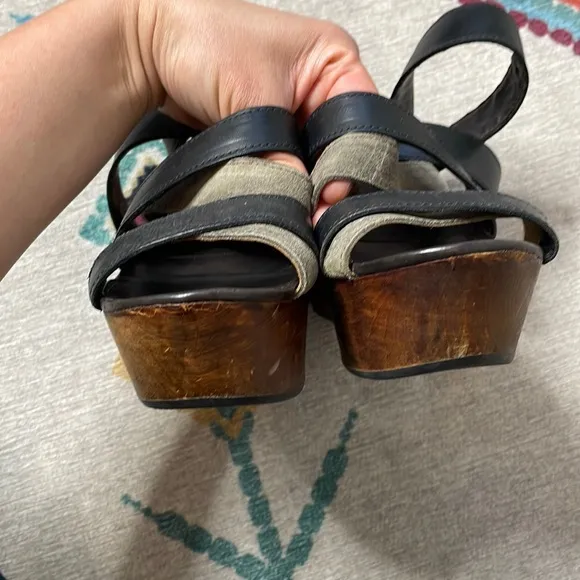 Rag &amp; Bone Addington Wooden Clog Sandals