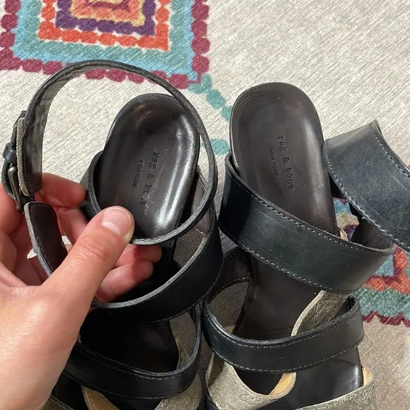 Rag &amp; Bone Addington Wooden Clog Sandals