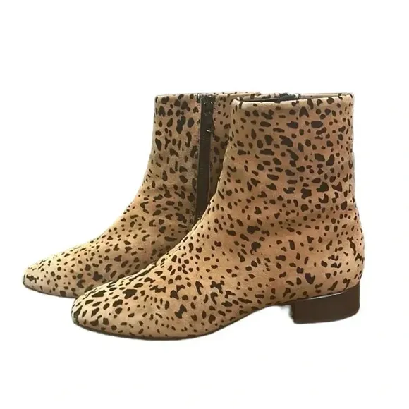 Rag &amp; Bone Arlen Black Brown Cheetah Print Ankle Boots Size 7