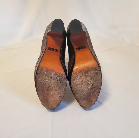 RAG &amp; BONE Burgundy Brown Platform Zip Up Ankle Boots Booties Sz 8 EUC