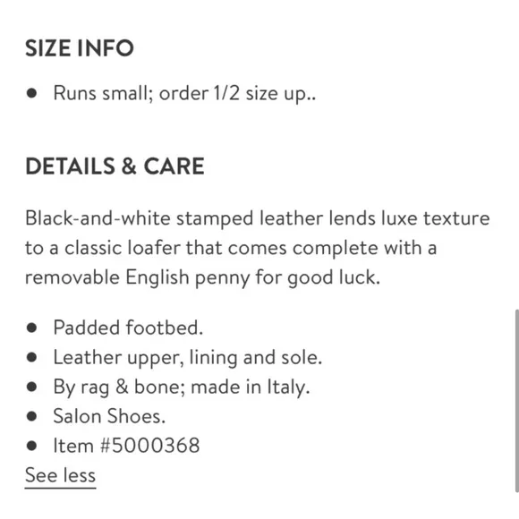 Rag &amp; Bone Dina Loafers 39