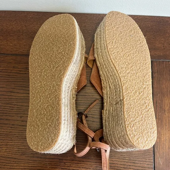Rag &amp; Bone Hera Espadrille wedge sandal new suede 9‎