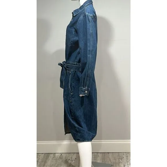 Rag &amp; Bone Mia Belted Denim Dress Size XL
